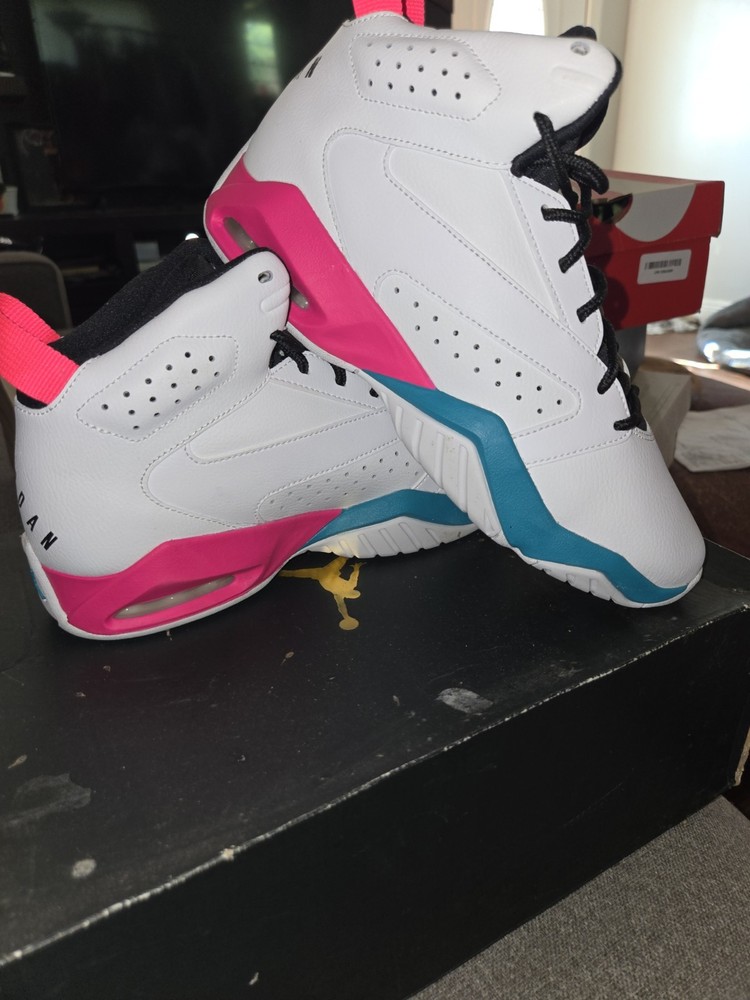 Jordan Lift Off White Turbo Green Pink Black „South Beach“ Brand New GS Size 7