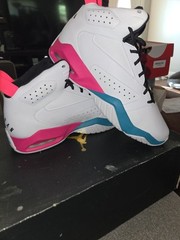 Jordan Lift Off White Turbo Green Pink Black „South Beach“ Brand New GS Size 7