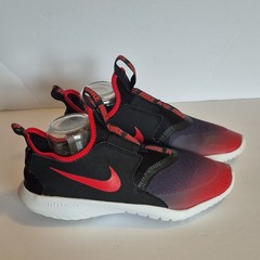 Nike Flex Runner Unisex Kids Athletic Sneaker US 6Y Black/Red Gradient Slip On