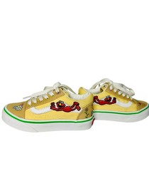 VANS x Sesame Street Elmo Old Skool Kids Low Top Sneakers Yellow US 11 EU 27.5
