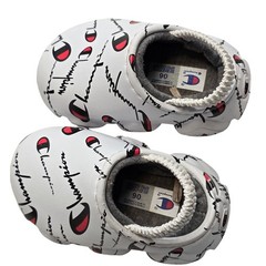 Champion University Super Meloso Script Clog Slippers White Toddler Size 6