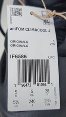 Adidas Adifom Climacool J Running Shoes Sneaker Size 5.5 Core Black IF6586 New