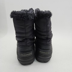 Sorel Snow Commander Black Charcoal Kids Winter Boots NC1960-010 Size 12 NEW