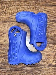 CROCS HANDLE IT BLUE WATERPROOF RAINBOOTS No. 12803 CHILD’S SIZE C8