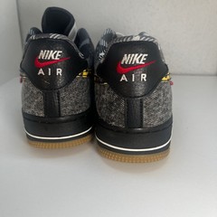 Nike Air Force 1 LV8 DB1976 Dark Denim Yellow Camo Swoosh Size 5.5 Youth