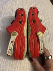Crocs Red Sonic The Hedgehog Classic Clog Sega Size C13 Kids Boys Girls New