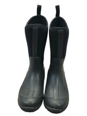 Original Muck Boot Company Kids Sz 2 Waterproof Neoprene Rubber Rain Boots Black