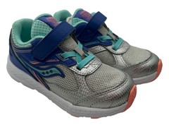 Saucony Child Cohesion 14 Silver/Periwinkle, US 9W