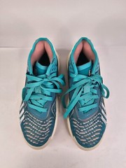 Adidas D.O.N Mitchell Issue 4 J Green Blue White Big Kid’s sz 5.5 Womens Size 7