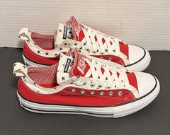 Converse CTAS Double Upper OX (Junior Size 5) Low Red/White/Blue Stars