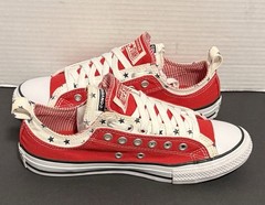 Converse CTAS Double Upper OX (Junior Size 5) Low Red/White/Blue Stars