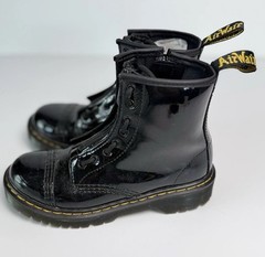 Dr. Martens Sinclair Bex Patent Leather Boots Black Youth US Size 2