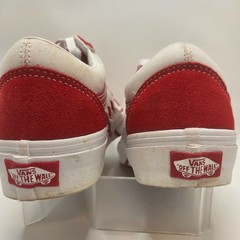 VANS Old Skool Bolt Red/White Leather/Canvas Female-6 Male 4.5 SkaterVibe. Cool