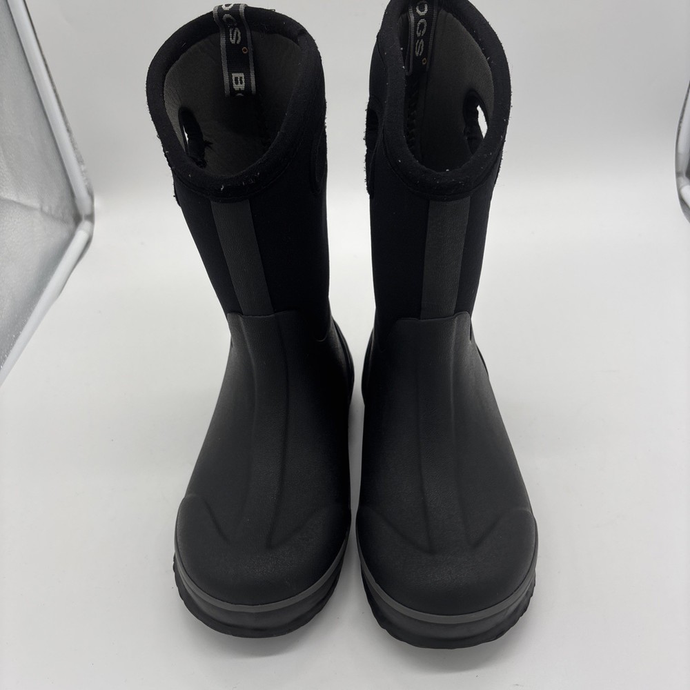 BOGS Classic High Waterproof Insulated Boots Youth Size 3 Black Winter Rain Snow