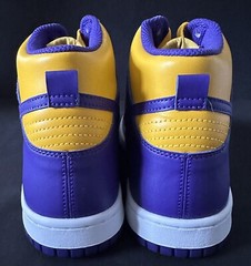 Nike Air Dunk High Court Purple Yellow „Lakers“ Size 6Y New Rare DZ4454
