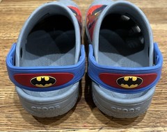 Crocs Batman Childrens Size C12-13 Gray GUC Sandals Clogs
