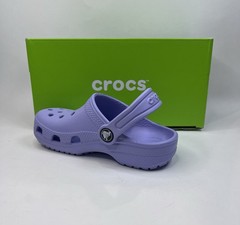 Crocs Classic Clog Unisex Kids Slip-On Clog Sandals Purple C7 New 209906-5BN