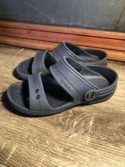 Crocs Kids Crocband II Open Toe Sandal Shoes Navy Blue 13 Little Kid Strap A2