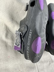 Crocs Kids J1 Black Panther Wakanda Forever Clog Black Purple Spikes Marvel Edit