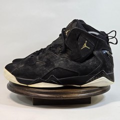 Jordan True Flight Shoes Mens Size 7Y Black Gold 343795-026 Basketball Sneakers
