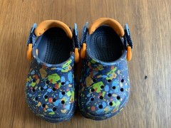 Crocs Classic All Terrain Terrazzo Paint Splatter Clog C5 Boys Youth Kids