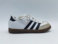 Adidas Samba Classic J Boy’s Size 12K Soccer Shoes White Black Gum *See desc