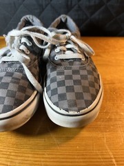 Vans Doheny Black & White Checker Skate Shoes Youth Size 5.0 Checkerboard