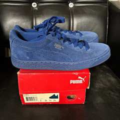 PUMA Jr Royal Blue Suede Low Top 7Y