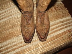Corral A1028 Brown Leather Snip Toe Cross Wings Cowboy Boots Youth size 4