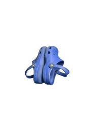 Crocs Classic Clogs Kids Shoes Solid Blue color with the Iconic logo J1 Pre-Lov