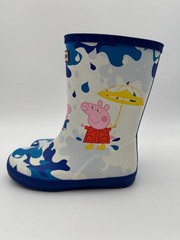 Hunter Peppa Pig Muddy Puddles Rain Boots Blue US 12 Boys / 13 Girls