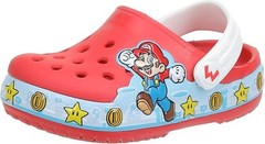 Crocs Kids Super Mario Bros. Classic Lights Clog, Red, US C9