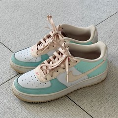 Nike Air Force 1 Low Unisex Kids 6Y Mint Green/White/Pink DV7762-300
