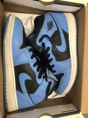 Grade-School Nike Air Jordan 1 Mid (GS) Blue / Black (DQ8423 401)