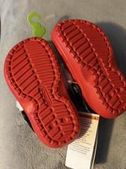 Crocs Classic Lined Santa Clogs Sz C8 8 Childrens Sandals Christmas Holiday