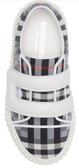 Burberry Kids‘ Mark Check Sneaker, Pale Blue Check 34 EU Little Kid A8713 US 3