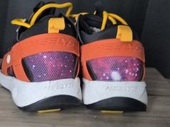 HEELYS Force Galaxy Roller Shoes Sneakers Orange Black Youth Sz 6