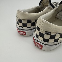 VANS Slip On Checkerboard Canvas Loafers Kids Size US 1.5 Black White