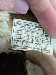 UGG Jona Boot Big Kids Size 4 Fall Winter Suede Snap Closure With Ugg Logo