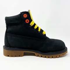 SpongeBob x Timberland Premium 6” Waterproof Boots Black Nubuck Leather Youth 13