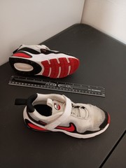 Nike Air Max Nova PS White Black Red 13C Kids Shoes FN4459-102 Excellent