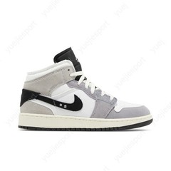 Air Jordan 1 Mid Se Craft Gs Inside Out Cement Grey FD9091-002