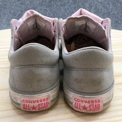 Converse Shoes Junior 2 Chuck Taylor All Star Double Tongue Gray Sneaker 665988F