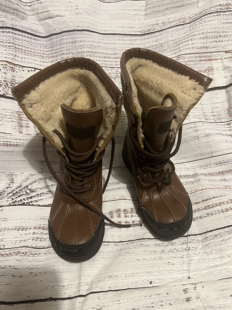 UGG Worchester Butte II Waterproof Boot Brown Leather Sheepskin 1098890K Size 13