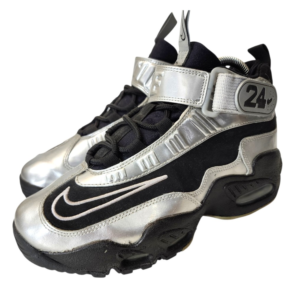 NIKE AIR GRIFFEY MAX 1 GS Youth Size 6Y Black Metallic Silver Sneaker 437353-007
