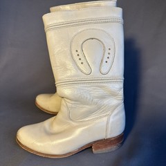 Kids boots 18.5 Mexican Clay Leather Horseshoe 11 US