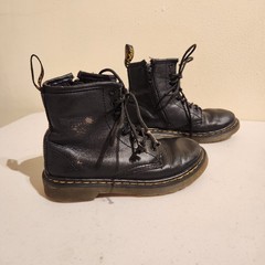 Dr. Martens Kids Sz US 1 Black Platform Combat Boots 1460 Classics