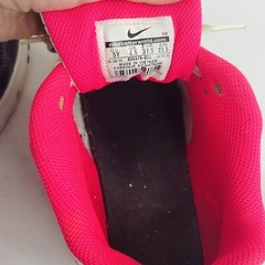 NIKE AIR MAX ‘90 WHITE PINK GREY BIG KIDS SIZE 5Y WOMAN 6.5 (833376 003)