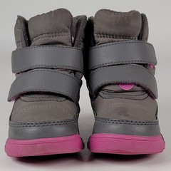 SOREL Whitney II Strap Boot WP Winter Boots Little Girl Size 6 T Gray Pink
