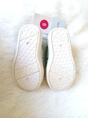 Girl Slip-On Canvas Shoes, Cat and Jack (Size 5 Toddler) AQUA GREEN COLOR ~ NEW